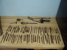 LOT OF BRACE BIT TOOLS GOODELL PRATT CHAIN DRILL BITS MORE  BIN 481 picture