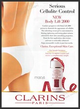 Clarins Paris 1990s Print Advertisement 1999 Body Lift 2000 Skin Care picture
