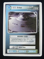 U.S.S. Brittain - The Next Generation - Star Trek Card #19D picture