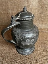 Vintage Swiss Bern Solothurn Lidded Steel Tankard Mug 18cmDescriptionThis is picture