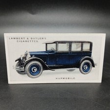 1926 Lambert Butler Antique Classic Motor Cars #27 Hupmobile Cigarette Card picture