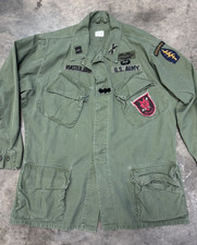 Vintage Vietnam War OG 107 Special Forces Airborne Jungle Jacket Medium Regular picture