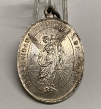 SPAIN 1920 VTG VIRGIN MOTHERHOOD MARY, HERESY OF JESUS SACRAMENT 23.6 GRS SILVER picture
