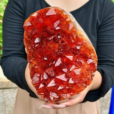 5.31LB Natural citrine cave quartz cluster crystal sample picture
