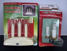 ✨Vtg NOS 3 Light Cluster Candle Pig-tail Adapter, Holiday Candolier Battery Op✨ picture