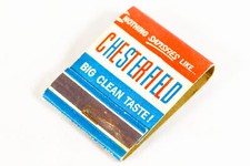 Chesterfield Cigarettes Tobacco UNUSED EXCELLENT 1940s Matchbook Advertisement picture