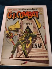 Lot Of 12 G.I. Combat Silver Age 12 cent War Comic Books #100 102 105 109 & More picture