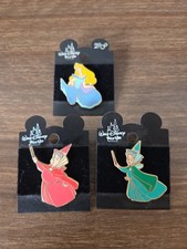 3 Sleeping Beauty Walt Disney World Pin Set picture