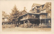 G60/ Lake Placid New York RPPC Postcard c1920s Lakeside Clubhouse picture
