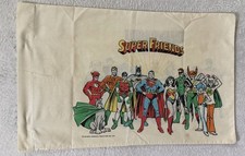 Vintage 1976 Super Friends Pillow Case Super Villains Artwork Kids picture