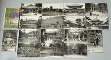 1930s Japan Nara 16 Postcard Complete Set Todaiji Kasuga Deer w/ Folder picture
