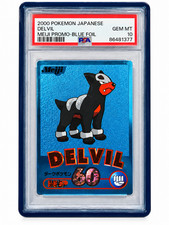 2000 Pokemon Meiji Promo Delvil Houndour Blue Foil PSA 10 Non-TCG - POP 6 picture