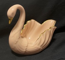 LENOX MILLENIUM PORCELAIN W/GOLD TRIM SWAN - PINK   JUST REDUCED picture
