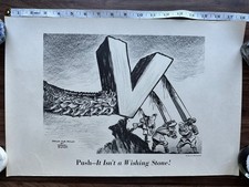 Vintage 1942 WWII World War Two Poster Philco Home Front Daniel Bishop Victory picture
