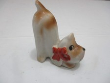 VTG Japan Cute Puppy Dog With Bow Mid Century 50's Figurine MCM 3” picture