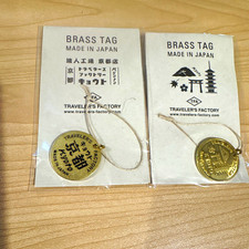 Traveler's Factory KYOTO Edition Brass Tag Charm SET (Text & Icon) picture