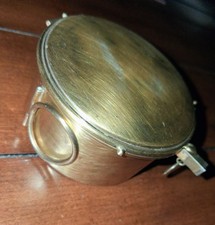 Vintage Benziger Bros Sterling Silver Gilt Pyx Catholic Church Host Box Case picture