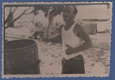 Beautiful Guy in T-shirt, bulge Soviet Vintage Photo USSR picture
