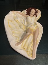 1950s VINTAGE PIN-UP RISQUE SEXY WOMAN ASHTRAY 3D HOLLAND MOLD picture