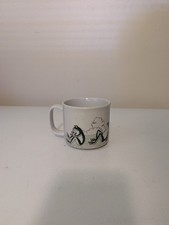 Vintage Otagiri Stoneware Mug Somersaulting Green Tree Frog W/ Frog In Cup New picture