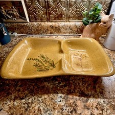 Glidden Pottery Saffron Yellow Buffet Platter GG804 Sergio Dello Strologo MCM picture