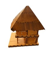 Romanian Wooden House Souvenir 1970s picture