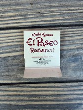 El Paseo Restaurant Santa Barbara 1971 Vintage Courtyard Matchbook picture