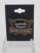 Vintage Louisville Slugger Museum & Factory Baseball Bat Lapel Pin NEW picture