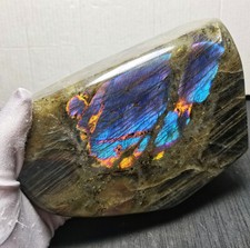 1918G Natural Purple Flash Rainbow Labradorite Polished Gemstone Healing YU207 picture