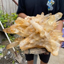 51.9lb Natural Clear White Crystal Quartz Cluster Rough Healing Specimen picture