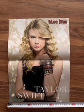 Taylor Swift Lady Gaga Double Sided Poster Rare Turkish Magazine Blue Jean picture
