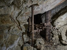 Photo:Georgetown Colorado Lebanon Silver Mine 2016 Inside Mine Drill Shaft picture