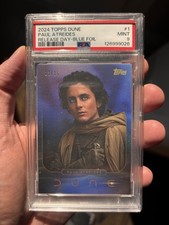 2024 TOPPS DUNE RELEASE DAYPAUL ATREIDES BLUE FOIL /15 TIM CHALAMET ROOKIE PSA 9 picture