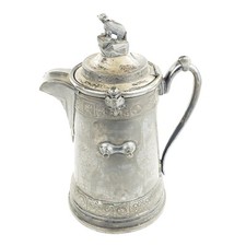 Antique 1878 Missouri Pacific Railroad MOPRR Reed & Barton Ice Water Pitcher picture