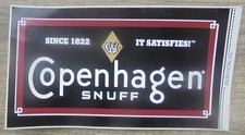 COPENHAGEN SNUFF SINCE 1822 IT SATISFIES DECAL 6X3.5 NEW picture
