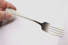 Vintage Nickel Silver WM A Rogers Dinner Fork Oneida LTD Silverware Replacement picture