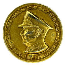 Josip Broz Tito Medal Yugoslavia SFRJ Commemorative 1974 Bronze Cold War picture