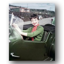 Shirley MacLaine Photo 8x10 1955 Actress Sports Car Publicity Still picture
