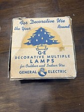 Vintage General Electric Christmas light bulbs in original packaging 25 total  picture