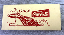 Vintage 24 Checkers Coca Cola Box Empty Yellow w/Red Writing Collectible picture