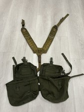 Vintage US Army Medic Pouch Bags Yoke Suspenders WWII Era Style Field Gear picture