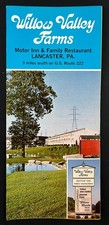 1970s Lancaster PA Willow Valley Farms Inn Family Restaurant VTG Travel Brochure picture