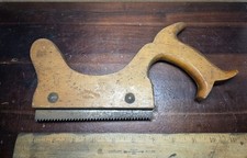 Vintage Henry Disston & Sons 6 Inch Stair Saw Wood Handle Tool ~ Nice ~ USA picture