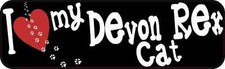 10x3 I Love My Devon Rex Cat Bumper Sticker Vinyl Window Decals Stickers Decal picture