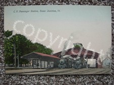 ESSEX JUNCTION VT-CENTRAL VERMONT RAILWAY-RAILROAD-TRAINS-STATION-DEPOT picture