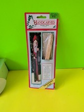 Vintage 1992 Wangs International hand-carved DIY wooden Santa craft picture