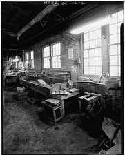 Photo:East Hampton CT Bevin Brothers Bell Shops Workbench 1900s HABS picture