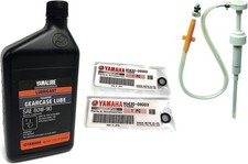 Yamaha Yamalube Marine Lower Unit Gearcase Lube- 1 Quart and Pump Plus Gasket... picture