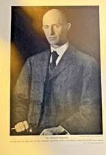 1908 Vintage Magazine Illustration Aviator Wilbur Wright picture