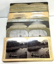 Antique Stereoview Cards Stereographs Mixed Lot of 100 Pieces picture